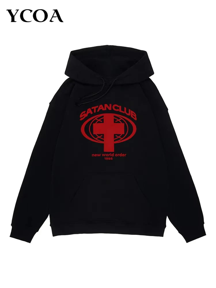 Men's Oversized Graphic Cotton Hoodie