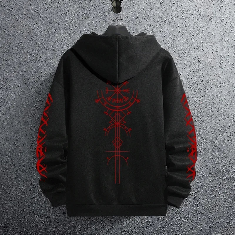 Men's Printed Pullover Hoodie