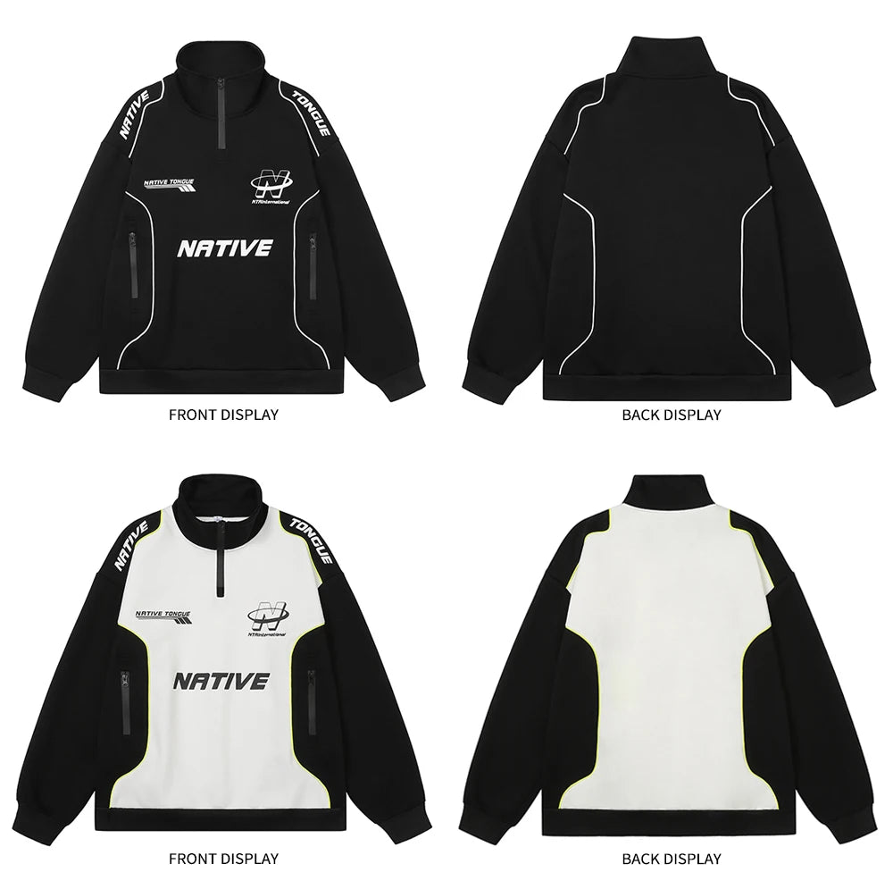 Oversized Racing Sweatshirt | Unisex Streetwear