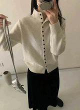 Women's Stand Collar Knit Cardigan