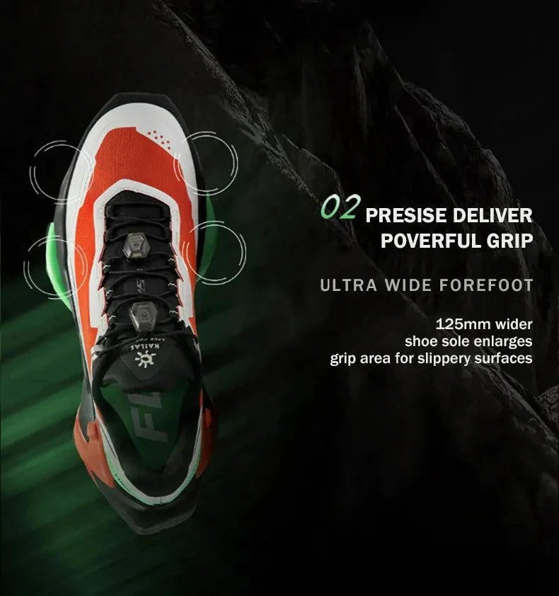 KAILAS FUGA DU Trail Running Shoes Men's Sandproof Powerful Grip Anti-slip Outdoor Breathable Sneakers Athletic Shoes KS2413111