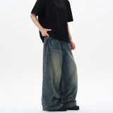 Men's Vintage Wide-Leg Denim Jeans | Relaxed Streetwear Fit