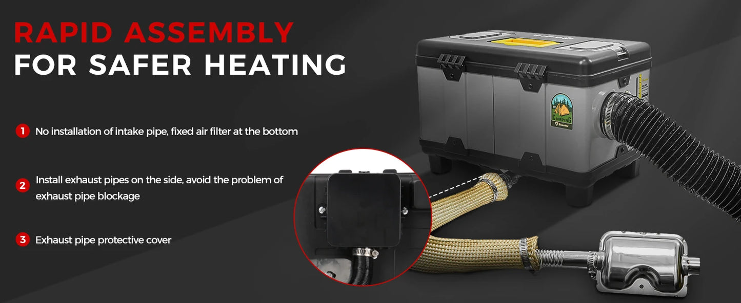 Sunster TB10 8KW Diesel Air Heater | Bluetooth LCD