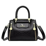 Luxury Handbag Fashion Print Large Capacity Soft Leather Women Shoulder Crossbody Bag Leisure Designer Ladies Purses and Handbag