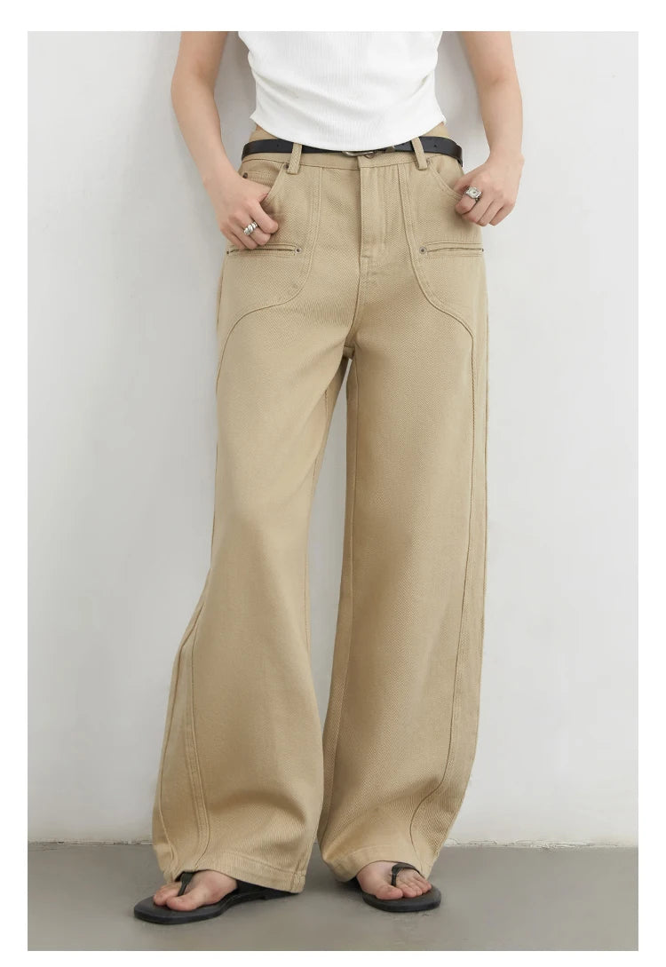 Women's High-Waist Wide Leg Denim Jeans – Relaxed Fit