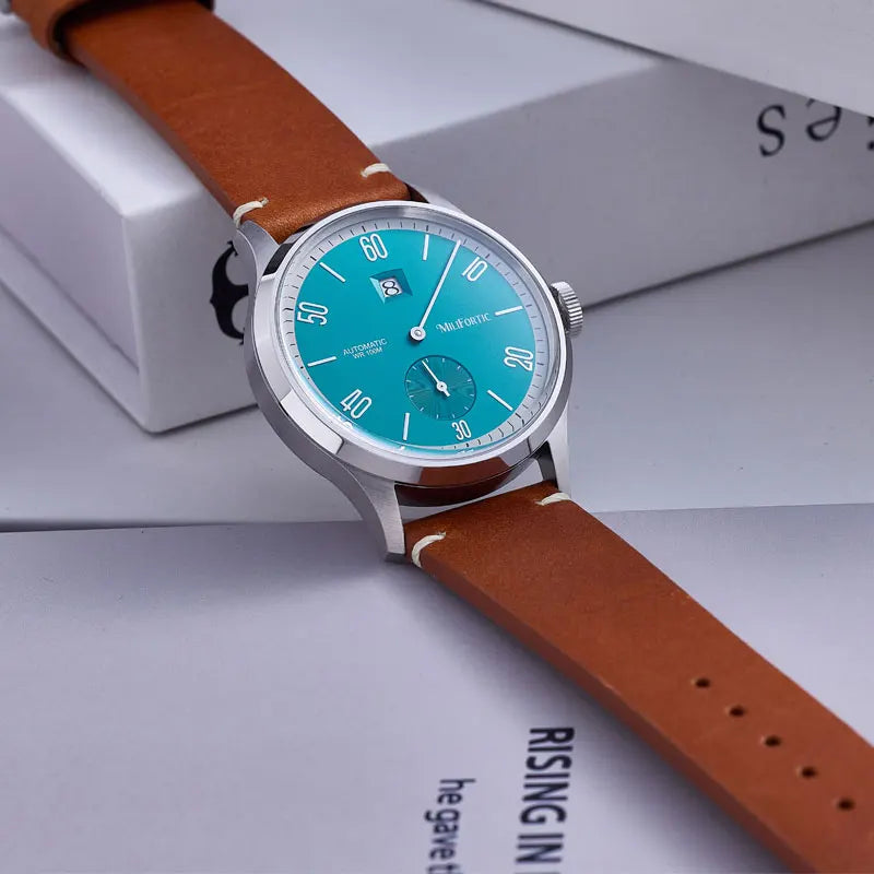 Milifortic 38mm Minimalist Jumping Hour Automatic Watch