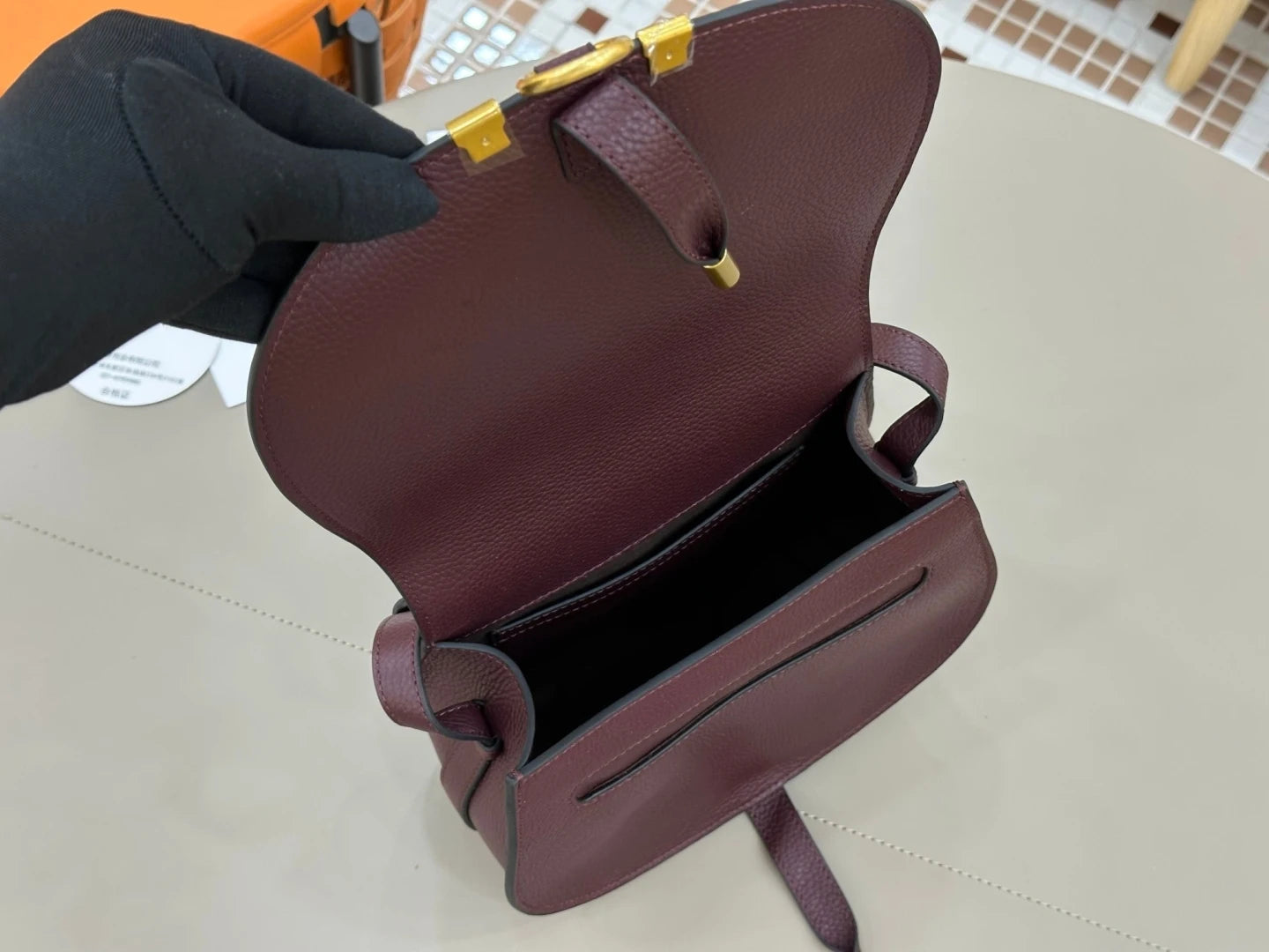 Classic Genuine Leather Saddle Crossbody Bag Vintage Fringe Shoulder Purse For Women Classic U-Shape Stitched Handbag