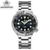 ADDIESDIVE2025 New Men's Mechanical Watch 8215 Movement Sapphire Glass Stainless Steel Watch Night Light Waterproof Diving Watch