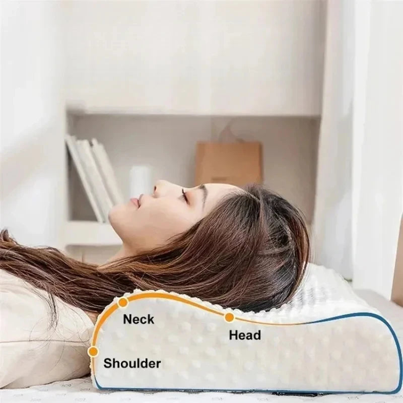 Memory Foam Neck Pillow – Orthopedic Comfort & Pain Relief