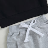 Toddler Boy Color Block Sweatsuit | 2-Piece Cotton Fall/Winter Outfit (0-3T)