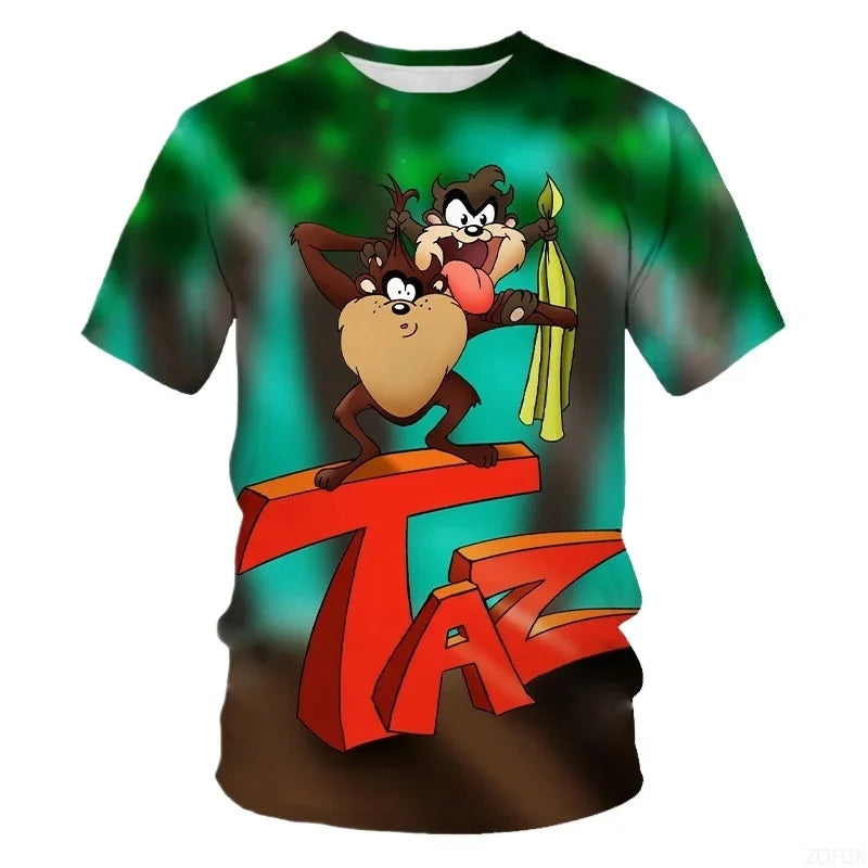 3D Anime Animal Print T-Shirt