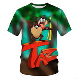 3D Anime Animal Print T-Shirt