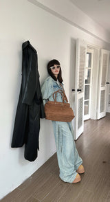 Motingsome 100% Natural Suede Bag Women Tote Luxury Designer Bags Roomy Casual Tote Crossbody Fashionable Handbag and Purses New