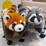 40-65cm Cute High Quality Simulation Animal Raccoon Red Panda Fox Plush Doll Pillow Home Decor For Boys And Girls Christmas Gift