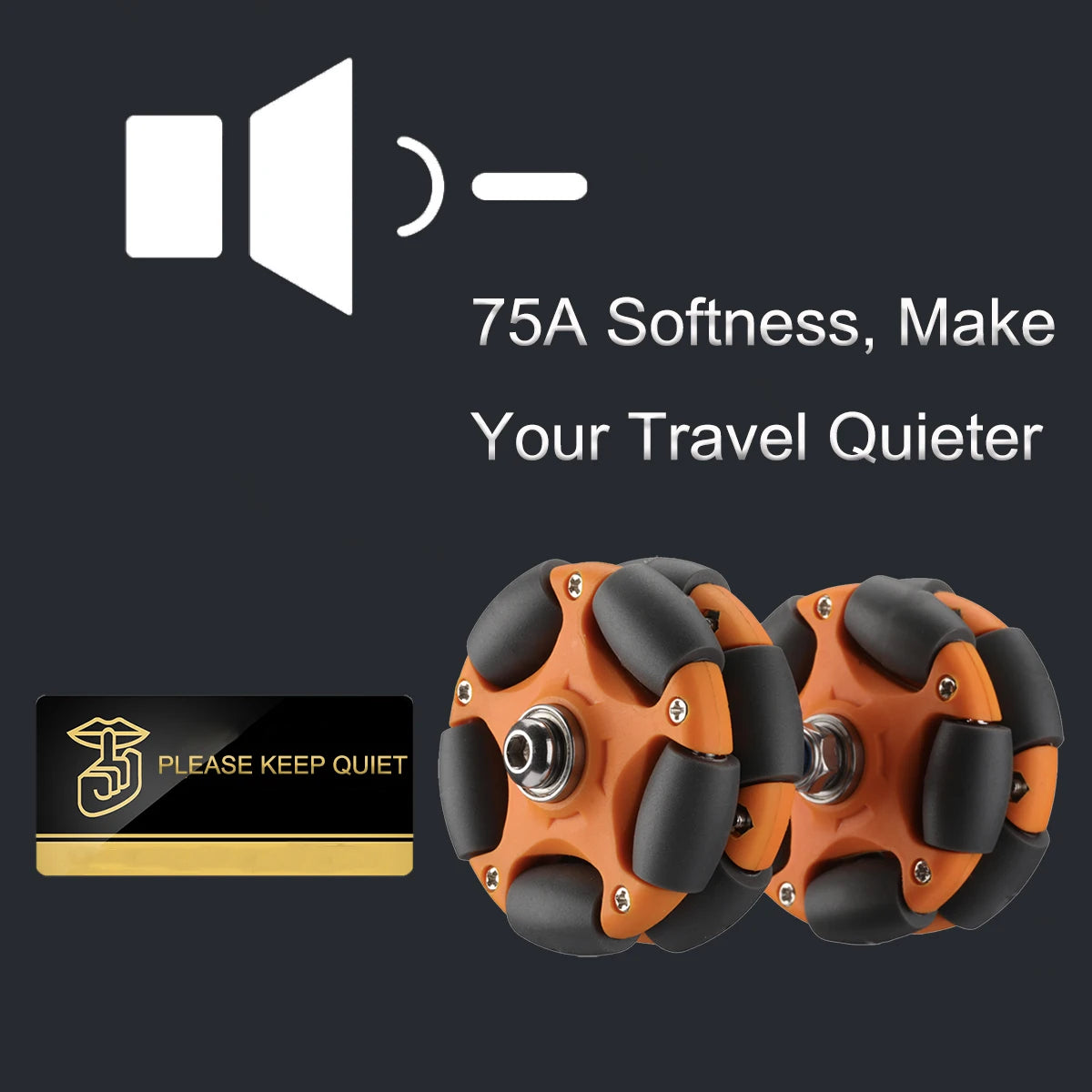 58mm Nylon Omni Wheels for Brompton Folding Bike