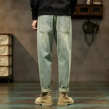 Men's Retro Loose Denim Harem Pants | Harajuku Style