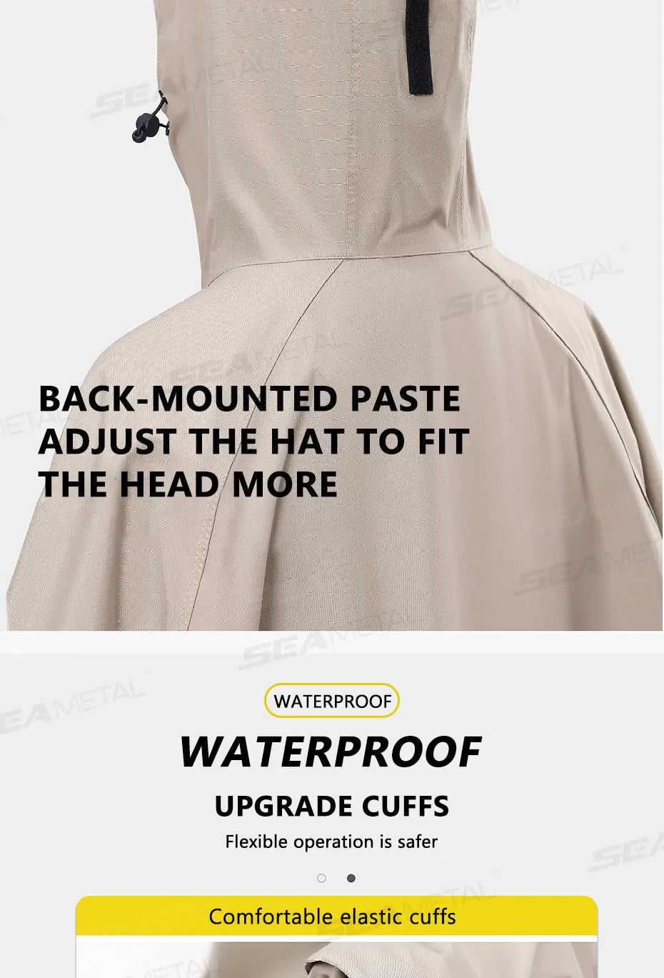 BLALION Thicken Oxford Waterproof Rain Poncho