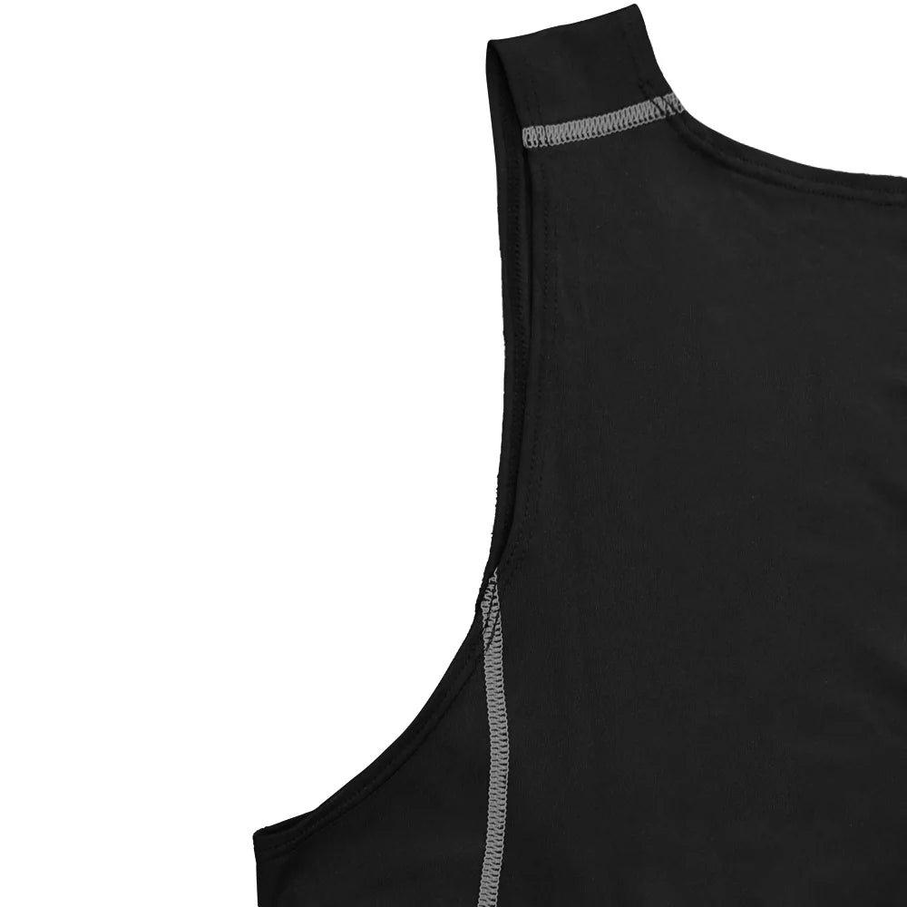 Compression Shirts Men Tummy Control Shapewear Compression Shirt Flat Belly Abdomen Slimming Vest Waist Trainer Fitness Workout