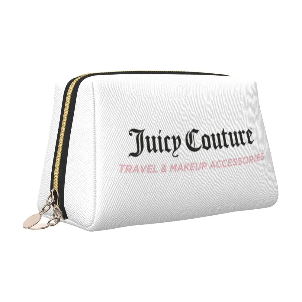 J-Juicy-C-Couture Makeup Bag Zipper Pouch Travel Cosmetic Bags Large Leather Portable Cosmetic Bag for Women