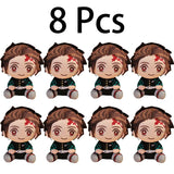20cm Hot Japan Demon Slayer Plush Dolls Lovely Anime Kimetsu No Yaiba Kamado Tanjirou Nezuko Zenitsu Kyoujurou Toys Kids Gifts