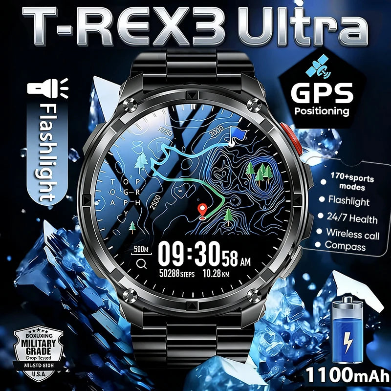 T-REX3 Ultra 1100mAh GPS Smart Watch for Men