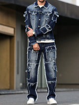 Men’s Classic Denim Utility Suit
