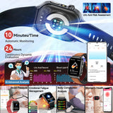 2026 New Accurate Diagnosis Smart Watch Body Fat ECG Blood oxygen BP Health Sport HD AMOLED Screen Call Smart Watches man woman