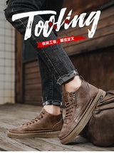 Men's USA-Made Warm Leather Work & Leisure Boots