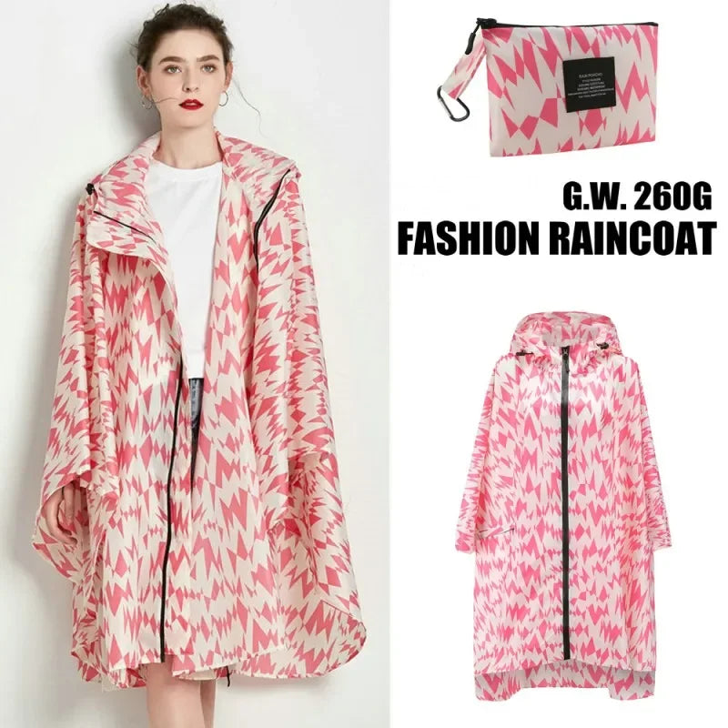 Waterproof Hooded Rain Poncho – Lightweight & Stylish