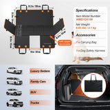 SucceBuy Back Seat Extender Dog Car Seat Cover for Back Seat Bed with Mesh Window and Storage Pocket Supports 350lbs Dog Hammock