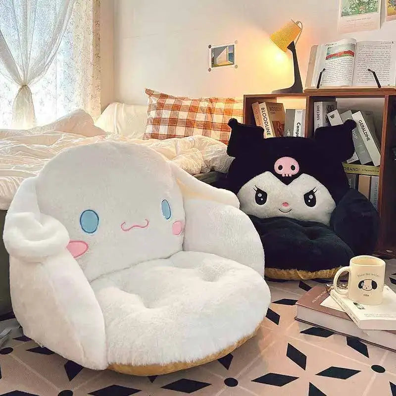 Cartoon Kuromi Melody Series Air Conditioned House Office Chair Cushion Autumn And Winter Comfortable Bedding Peripheral Gifts