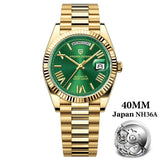 PAGANI DESIGN DD40 Luxury Rose Gold Automatic Watch Men Japan NH36A Mechanical Wristwatch Men Stainless steel Waterproof Watches