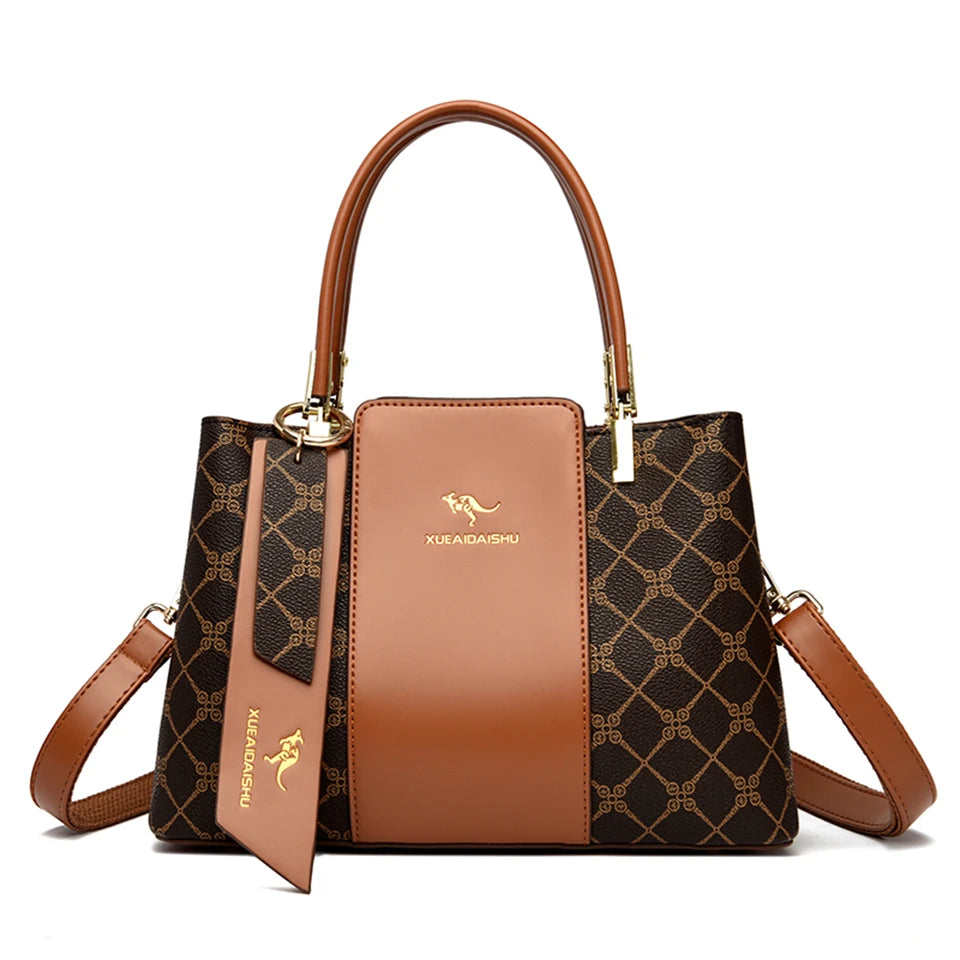 Luxury Print Leather Crossbody & Shoulder Bag