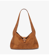 New Winter Women's Natural Suede Leather Bags Female Soft Cowhide Durable Crossbody Shoulder Bag Ladies Fashion Commute Handbags