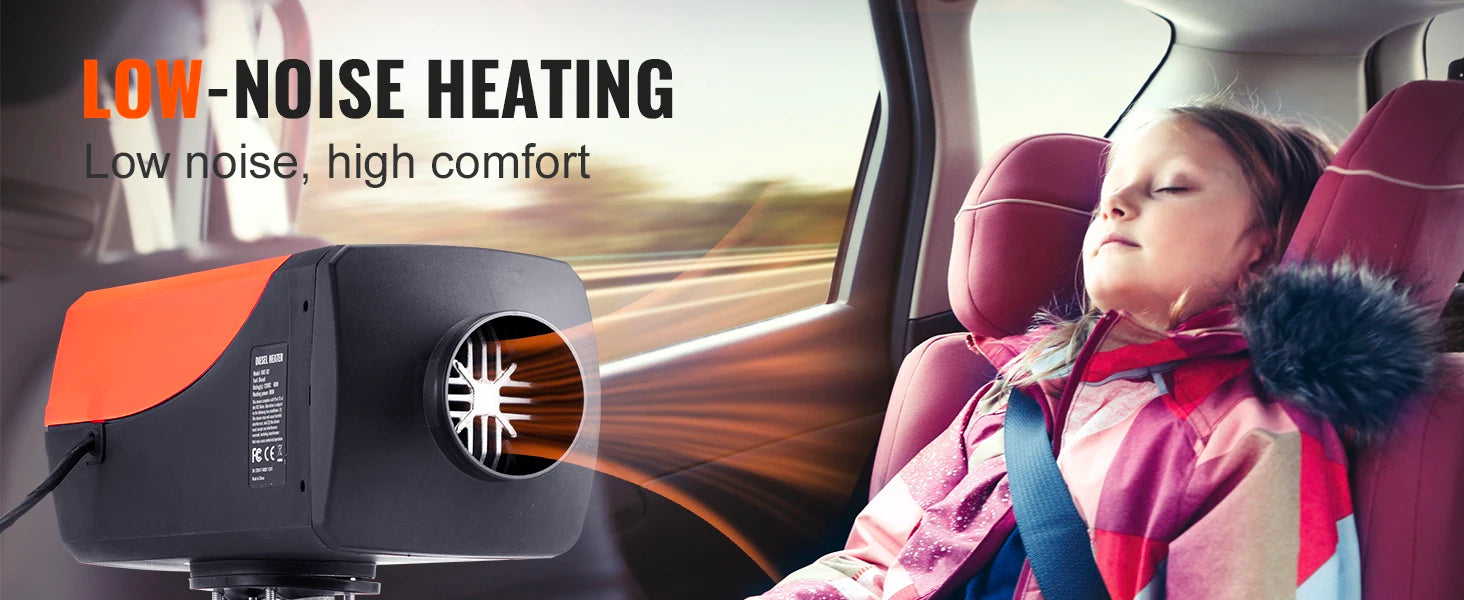 SucceBuy Bluetooth App Control Diesel Air Heater Diesel Heater LCD Diesel Parking Heater for RV Trailer Camper Boat And Indoors