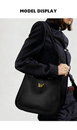 BAFELLI Genuine Leather Bucket Bag – Shoulder & Crossbody