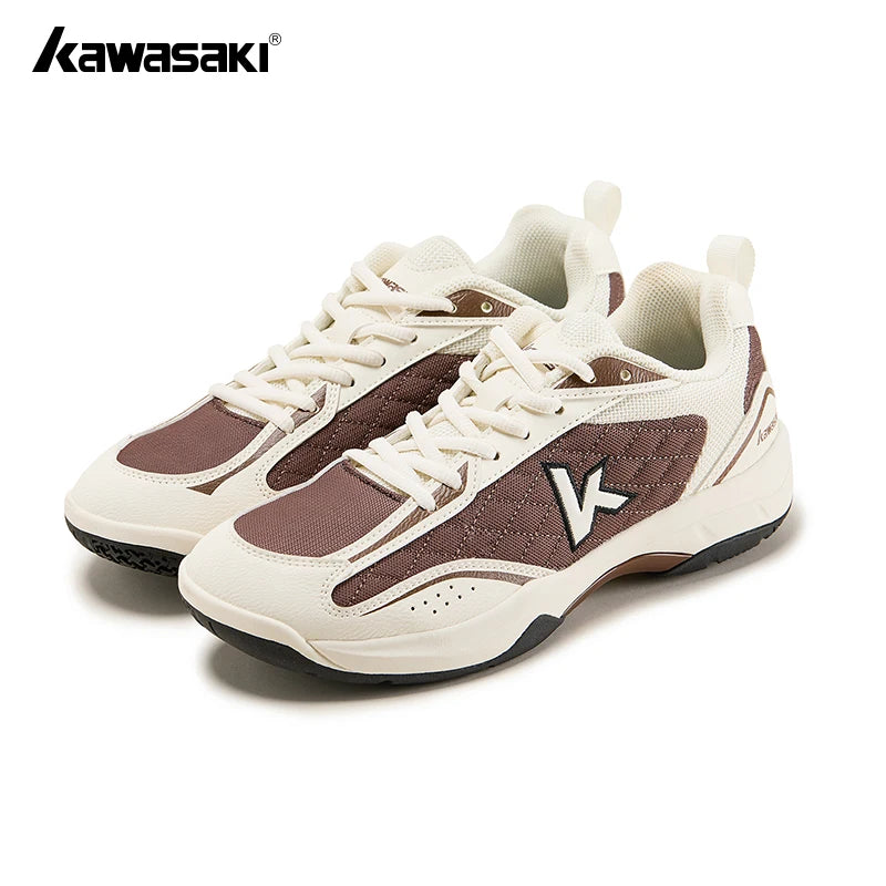 Kawasaki Retro High elasticity professional badminton shoes K1B50-C32012 table tennis shoes For Men Women 36-45 EUR