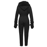 Waterproof One-Piece Ski Suit – Insulated Winter Hooded Jumpsuit