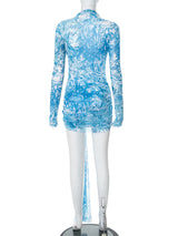 Azure Tide Starfish Mesh Cover-Up