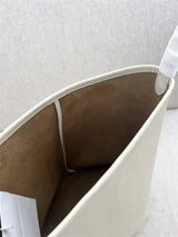 25 year new cowhide lychee pattern single shoulder commuting versatile large capacity bucket bag