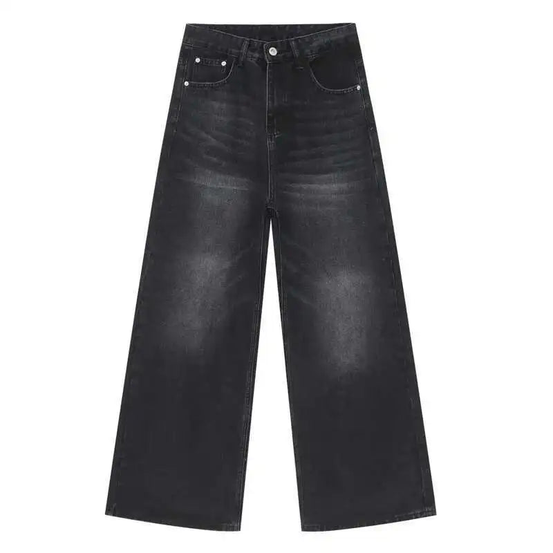 Men’s Vintage Gradient Wide-Leg Jeans