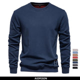 Men’s Cotton-Blend Crew Neck Sweatshirt