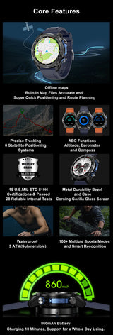GPS Adventure Smartwatch – Sapphire Edition