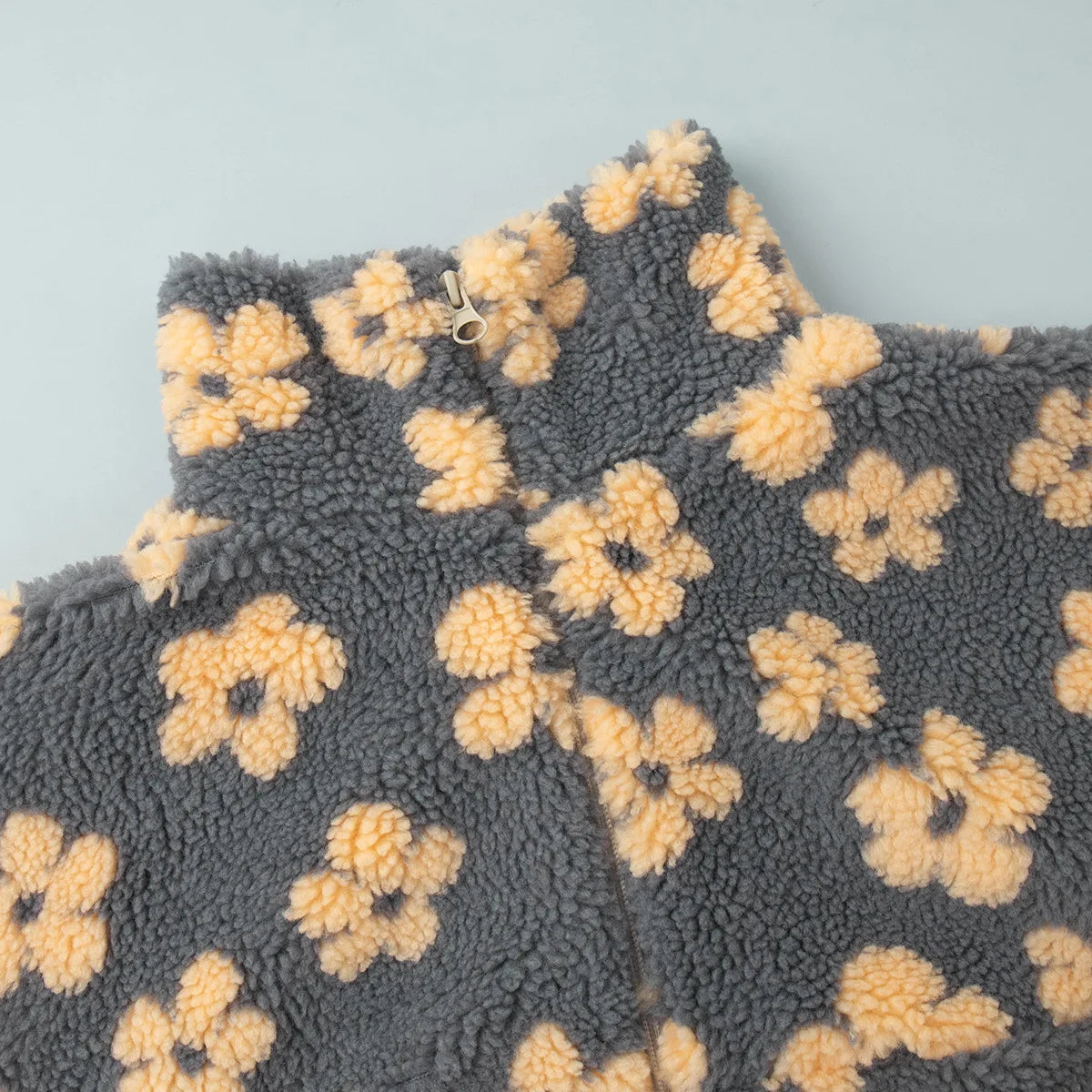 Women's Floral Fleece High-Neck Pullover