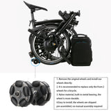 58mm Nylon Omni Wheels for Brompton Folding Bike