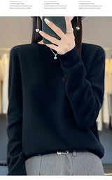Women's Merino Wool Crew Neck Sweater