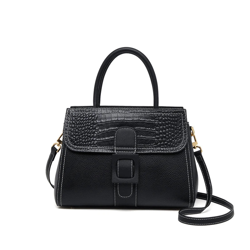 ZOOLER Hot 100% Genuine Leather Women's Handbags Cover Lock Shoulder Messenger Bags Super Soft Skin Ladies Purses Winter#YC356