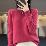 Women's Merino Wool Crew Neck Sweater