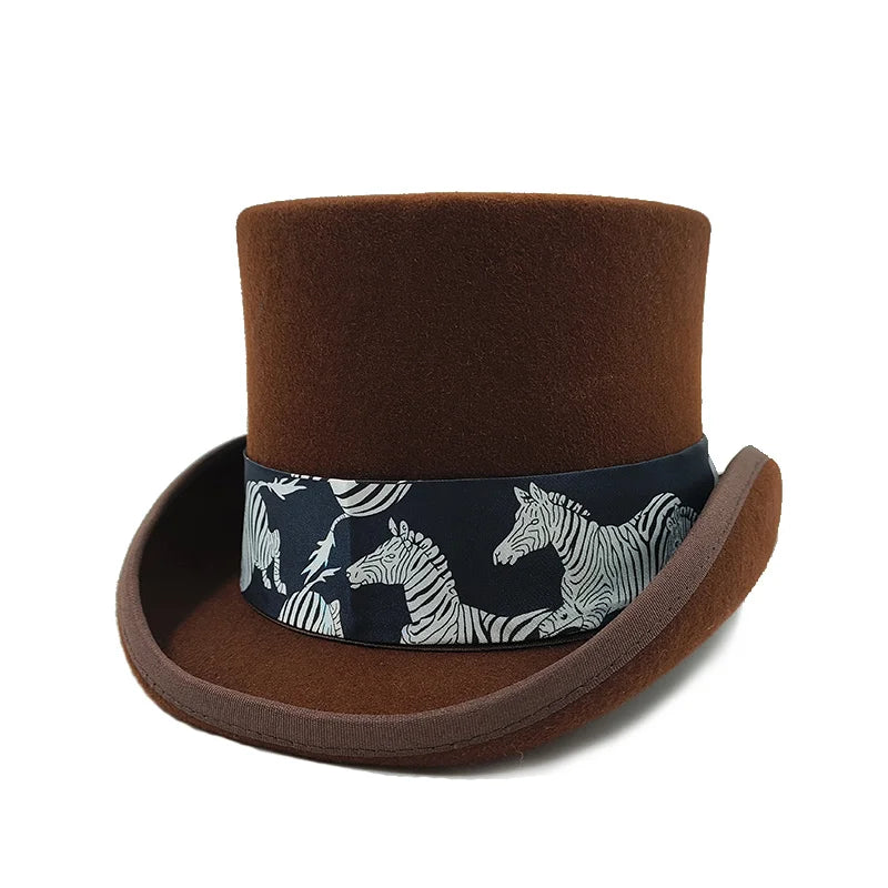 Elegant Wool Top Hat | Magician & Gentleman Style