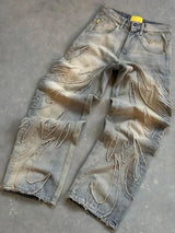 Y2K Harajuku Patchwork Baggy Jeans